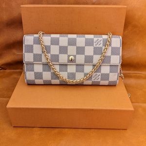 Louis Vuitton damier Azur Sarah bifold wallet